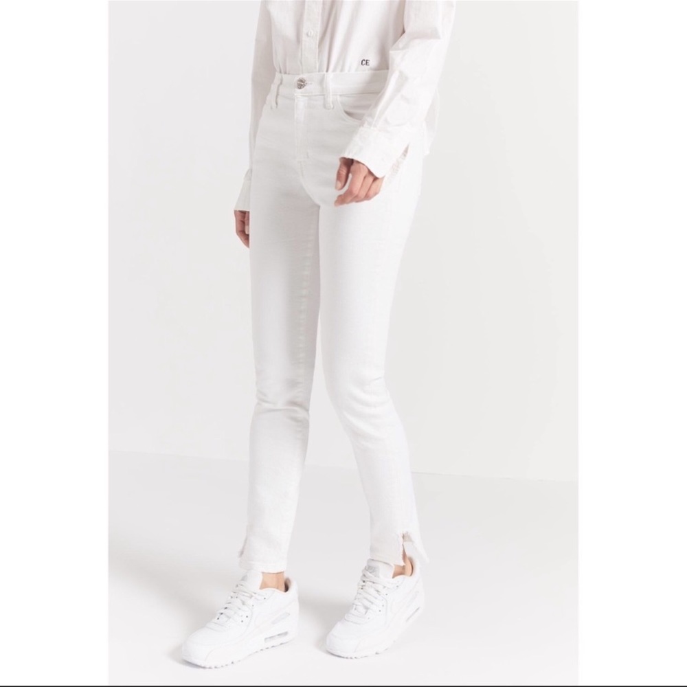 Current/Elliott The High Waist Stiletto With Side Slits